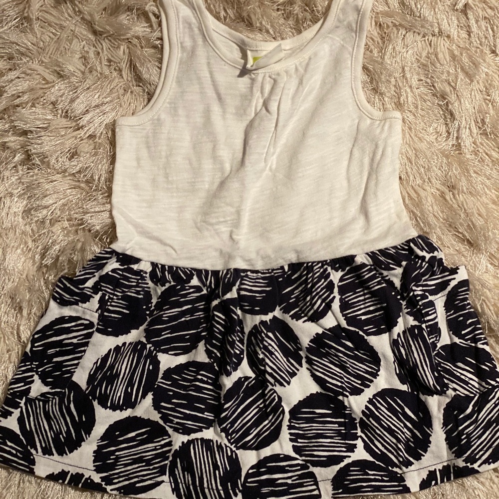 Girls crazy 8 navy and white dress/tunic